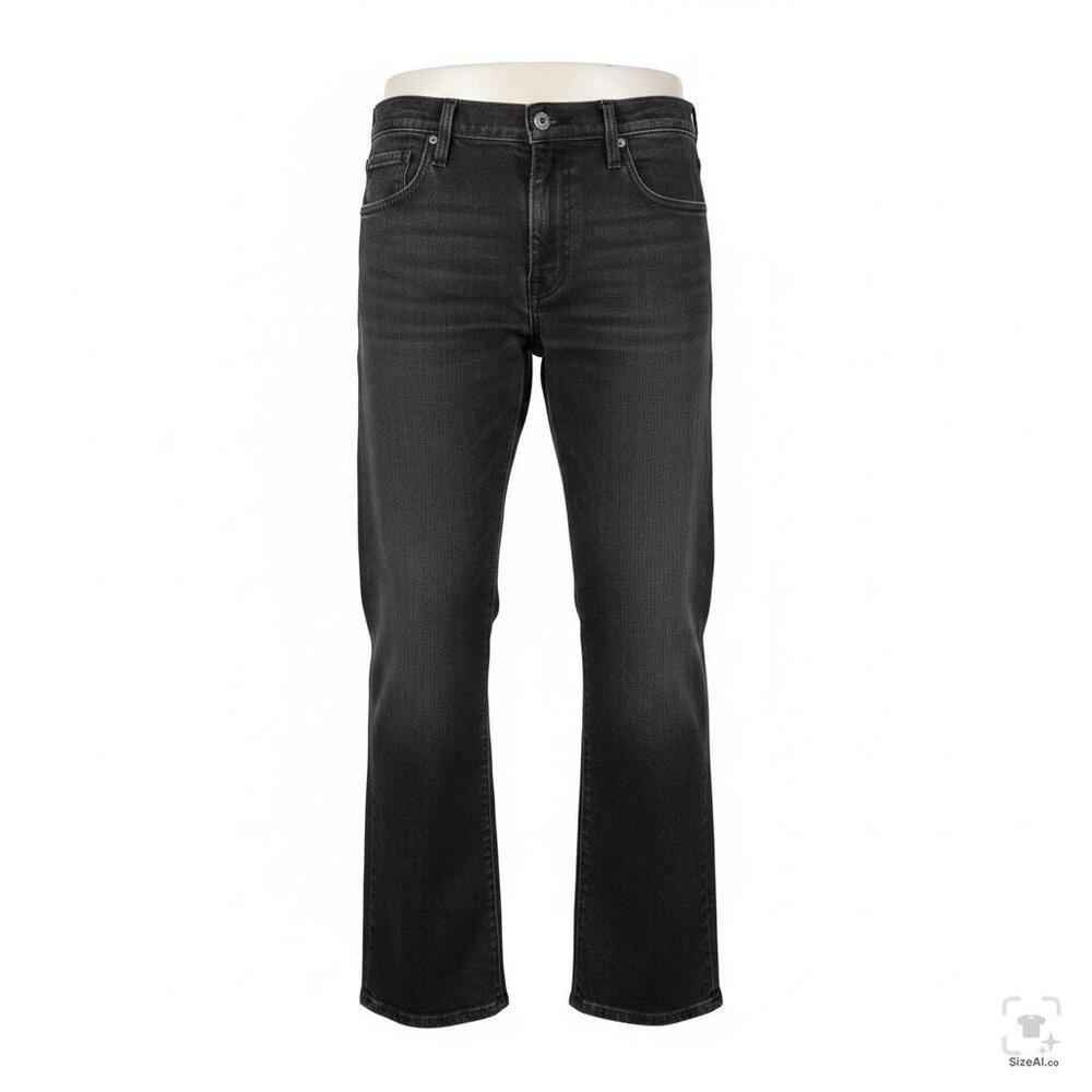 Levis 559 Jeans Mens 38x28 Charcoal Gray Denim Relaxed Straight Distressed